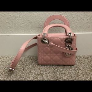 Christian Dior mini lady Dior light pink